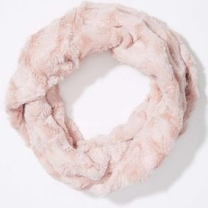Blush Pink Microplush Infinity Scarf